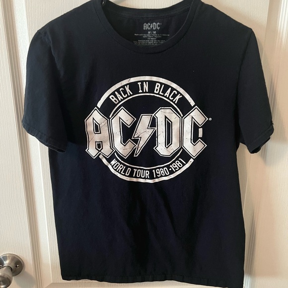 AC/DC | Tops | Acdc Back In Black World Tour 981981 | Poshmark